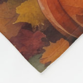 Engelse Setter in Autumn verlaat Thanksgiving Fleece Deken (Hoek)