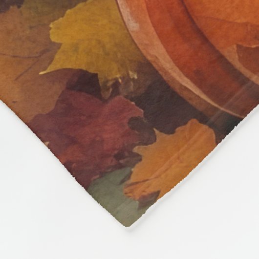 Engelse Setter in Autumn verlaat Thanksgiving Fleece Deken (Hoek)