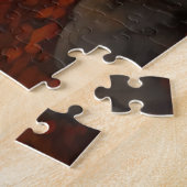 Engelse Setter in herfstbladeren inspireert Legpuzzel (Zijkant)