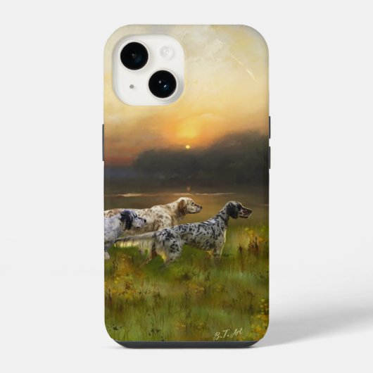 Engelse Setter iPhone Hoesje (Achterkant)