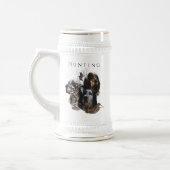 Engelse Setter, jacht op houtsnippers Bierpul (Links)