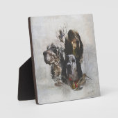 Engelse Setter, jacht op houtsnippers Fotoplaat (Voorkant)