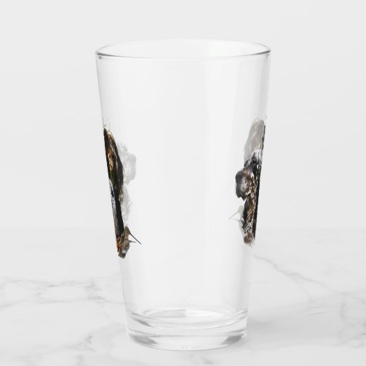 Engelse Setter, jacht op houtsnippers Glas (Rechts)