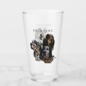 Engelse Setter, jacht op houtsnippers Glas (Voorkant)