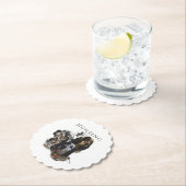 Engelse Setter, jacht op houtsnippers Kartonnen Onderzetters (Insitu)