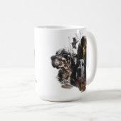 Engelse Setter, jacht op houtsnippers Koffiemok (Voorkant rechts)