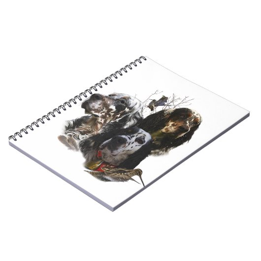 Engelse Setter, jacht op houtsnippers Notitieboek (Linkerzijde)