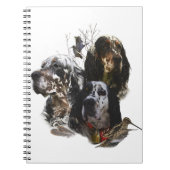 Engelse Setter, jacht op houtsnippers Notitieboek (Voorkant)
