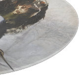 Engelse Setter, jacht op houtsnippers Snijplank (Hoek)