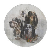 Engelse Setter, jacht op houtsnippers Snijplank (Voorkant)