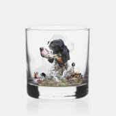 Engelse Setter, Jacht Whisky Glas (Voorkant)