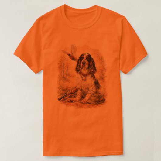 Engelse Setter, jachthond T-shirt (Design voorkant)