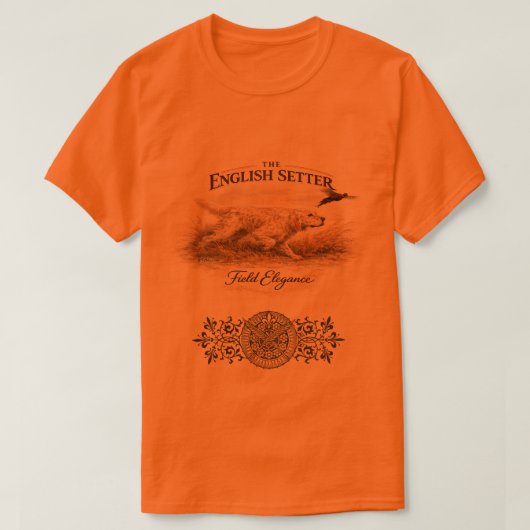 Engelse Setter, jachthond T-shirt (Design voorkant)