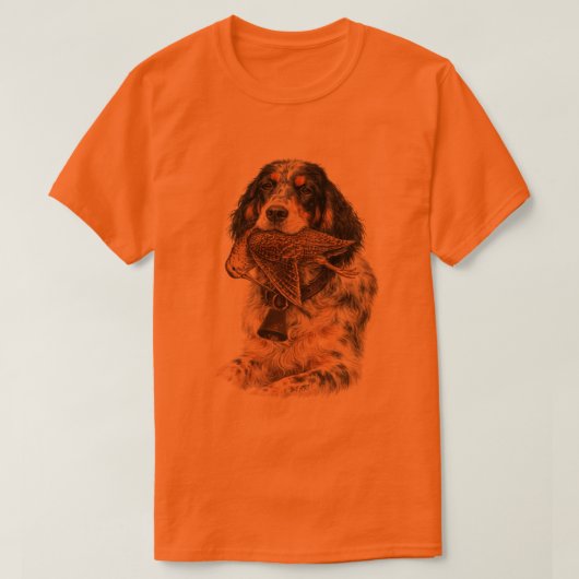 Engelse Setter, jachthond T-shirt (Design voorkant)