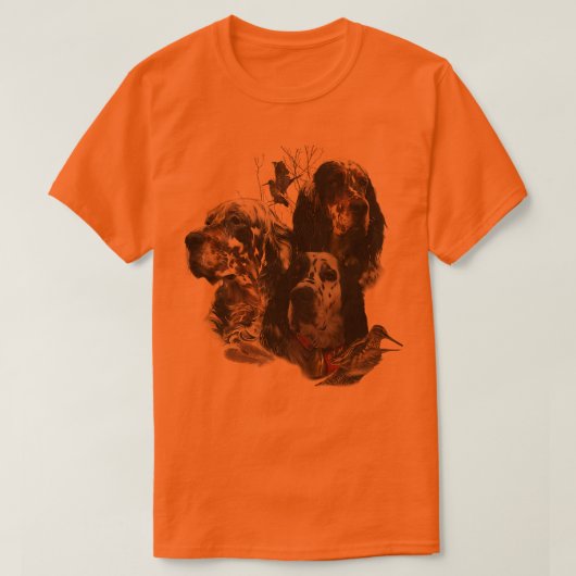 Engelse Setter, jachthond T-shirt (Design voorkant)