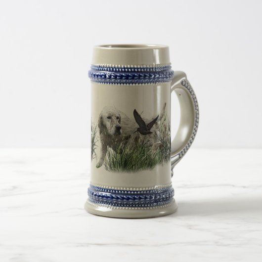 Engelse Setter, jachtseizoen Bierpul (Voorkant rechts)