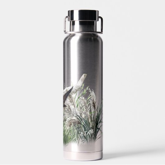 Engelse Setter, jachtseizoen Waterfles (Achterkant)