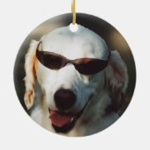 Engelse Setter Keramisch Ornament (Achterkant)