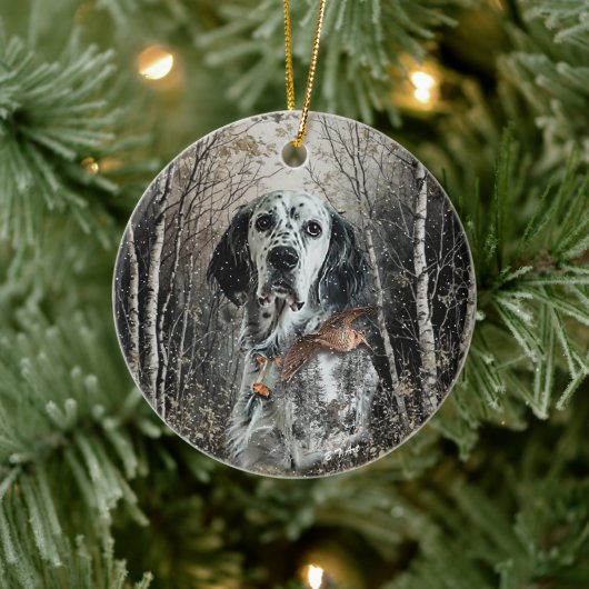 Engelse Setter Keramisch Ornament (Boom)