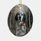 Engelse Setter Keramisch Ornament (Rechts)