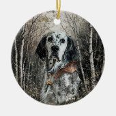 Engelse Setter Keramisch Ornament (Voorkant)