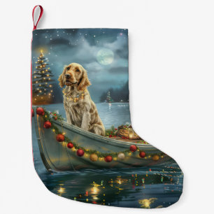 Engelse Setter Kerst Feestelijke Reis  Kleine Kerstsok