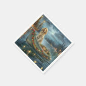 Engelse Setter Kerst Feestelijke Reis Servet (Hoek)