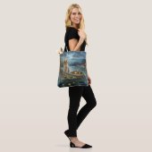 Engelse Setter Kerst Feestelijke Reis Tote Bag (Op model)