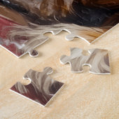 Engelse Setter Kerst Schouw Mantel Kous Legpuzzel (Zijkant)