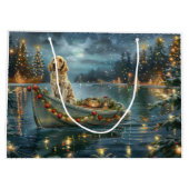 Engelse Setter Kerstfeest reis Groot Cadeauzakje (Achterkant)