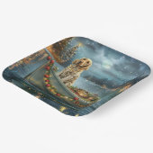 Engelse Setter Kerstfeest reis Papieren Bordje (Gebogen)