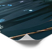 Engelse Setter Kerstfeest reis Poster (Hoek)