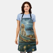 Engelse Setter Kerstfeest reis Schort (Gedragen)