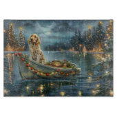 Engelse Setter Kerstfeest reis Snijplank (Voorkant)