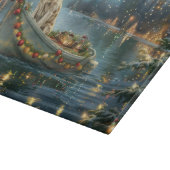 Engelse Setter Kerstfeest reis Snijplank (Hoek)