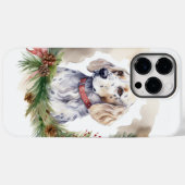 Engelse Setter Kerstkrans Feestelijke Pup Case-Mate iPhone Case (Achterkant (horizontaal))
