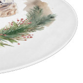 Engelse Setter Kerstkrans Feestelijke Pup Snijplank (Hoek)