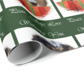 Engelse Setter Kerstmis Cadeaupapier (Rol Hoek)