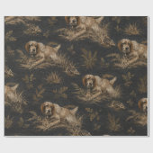 Engelse Setter ,Kunst Cadeaupapier (Vlak)