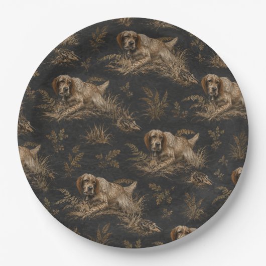 Engelse Setter ,Kunst Papieren Bordje (Voorkant)
