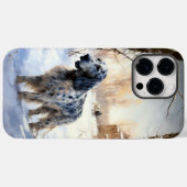 Engelse setter laat het sneeuwen Kerstmis Case-Mate iPhone Case (Achterkant (horizontaal))