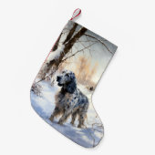 Engelse Setter Laat het Sneeuwen Kerstmis Kleine Kerstsok (Voorkant (Hangend))