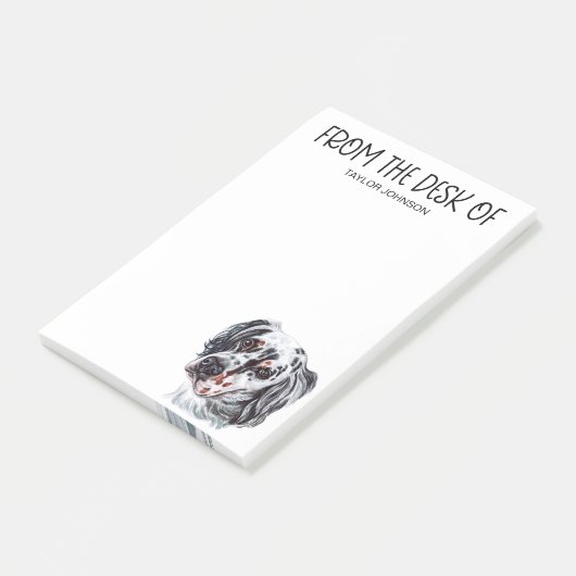 Engelse Setter Lover Post-it® Notes (Schuin)