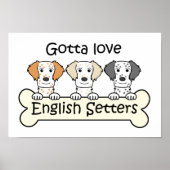Engelse Setter Lover Poster (Voorkant)