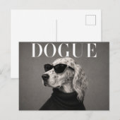 Engelse Setter Luxe Mode Editorial Briefkaart (Voorkant / Achterkant)