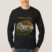 Engelse setter met fazanten, kunst t-shirt (Voorkant)