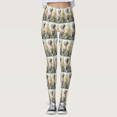 Engelse Setter met paaseieren Leggings (Voorkant)