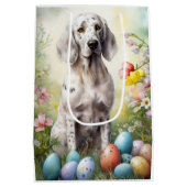 Engelse Setter met paaseieren Medium Cadeauzakje (Achterkant)