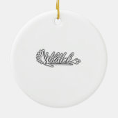 Engelse Setter met Pawprints Keramisch Ornament (Achterkant)