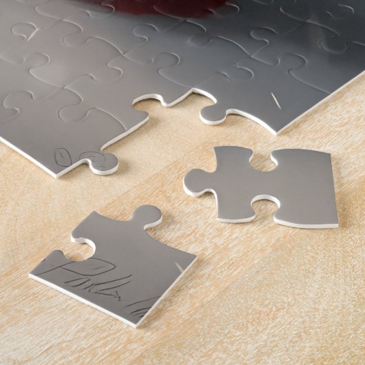 Engelse setter met sinterklaas feestelijke kerst legpuzzel (Zijkant)